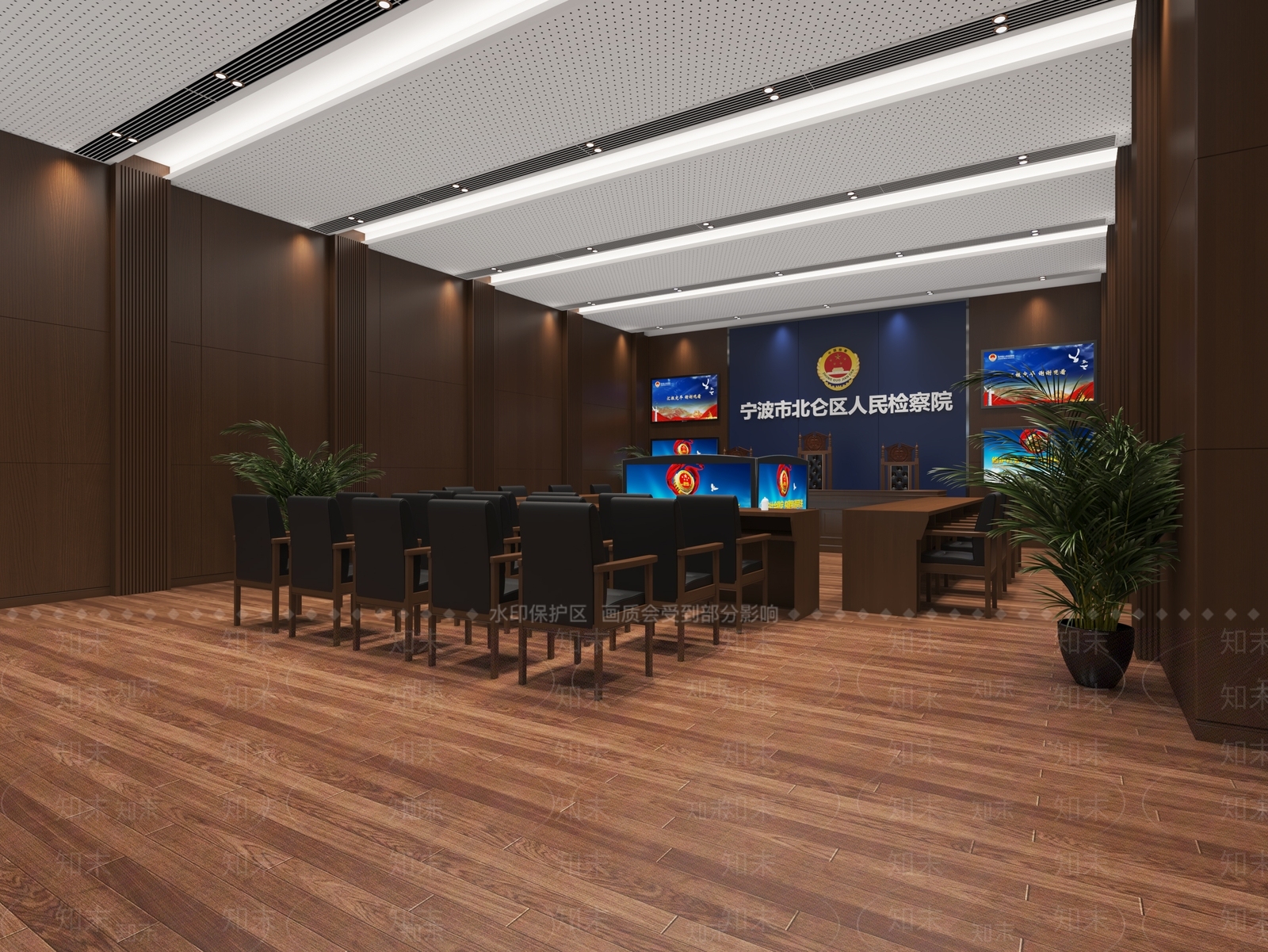现代听讯室3D模型下载【ID:878993057】