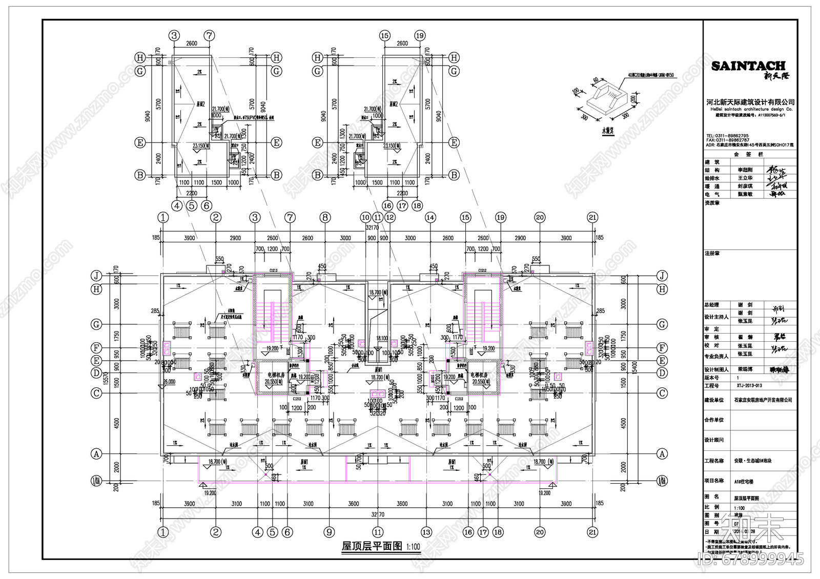 石家庄安连生态城cad施工图下载【ID:678999945】