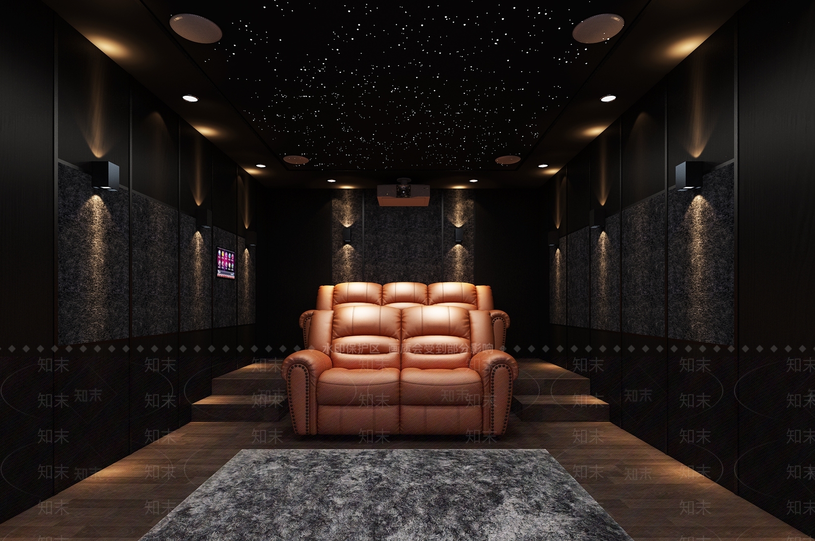 现代影音室3D模型下载【ID:879409972】