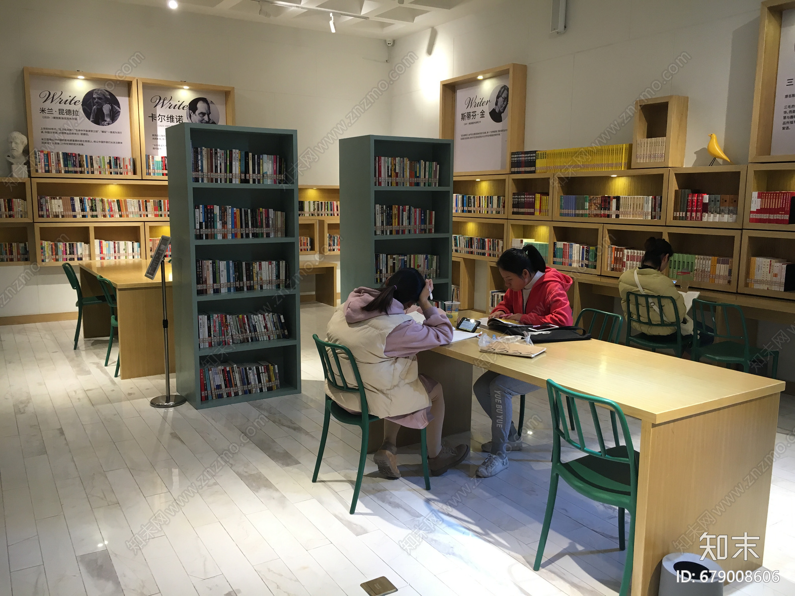 图书馆阅览室阅读空间读书交流会藏书阁cad施工图下载【ID:679008606】