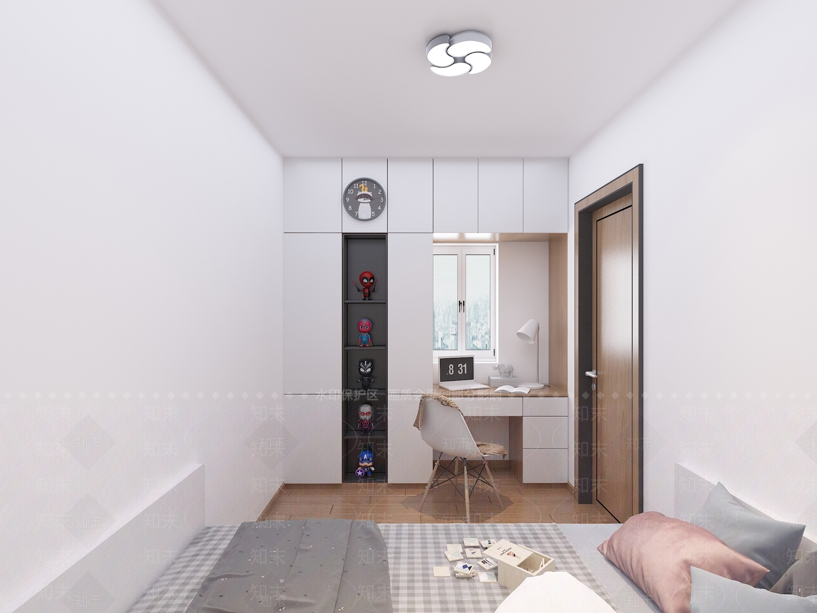 北欧单身公寓3D模型下载【ID:979010757】