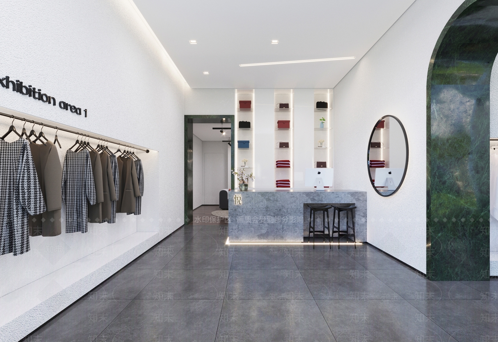 现代服装店3D模型下载【ID:379021278】