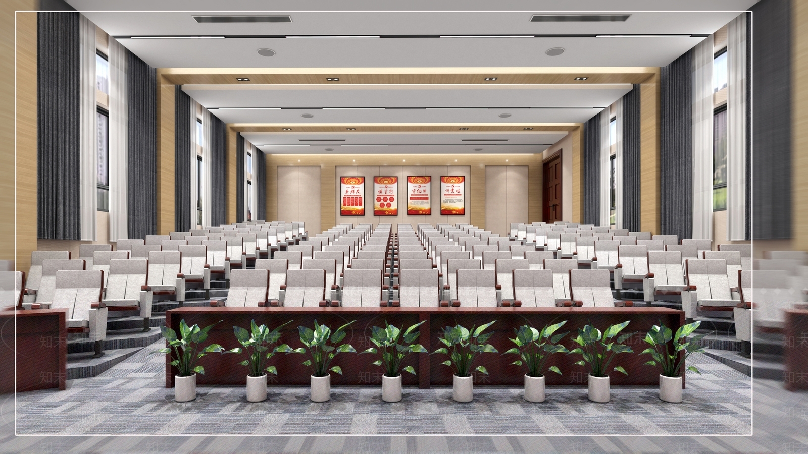 现代会议室SU模型下载【ID:379035404】