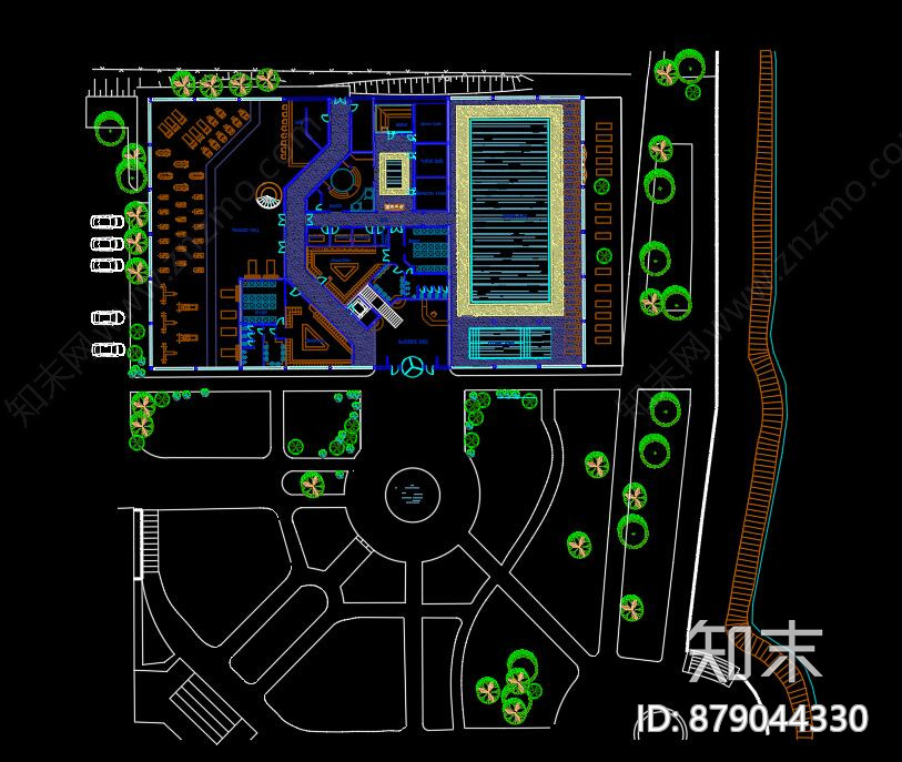 SPA会所CAD图库cad施工图下载【ID:879044330】