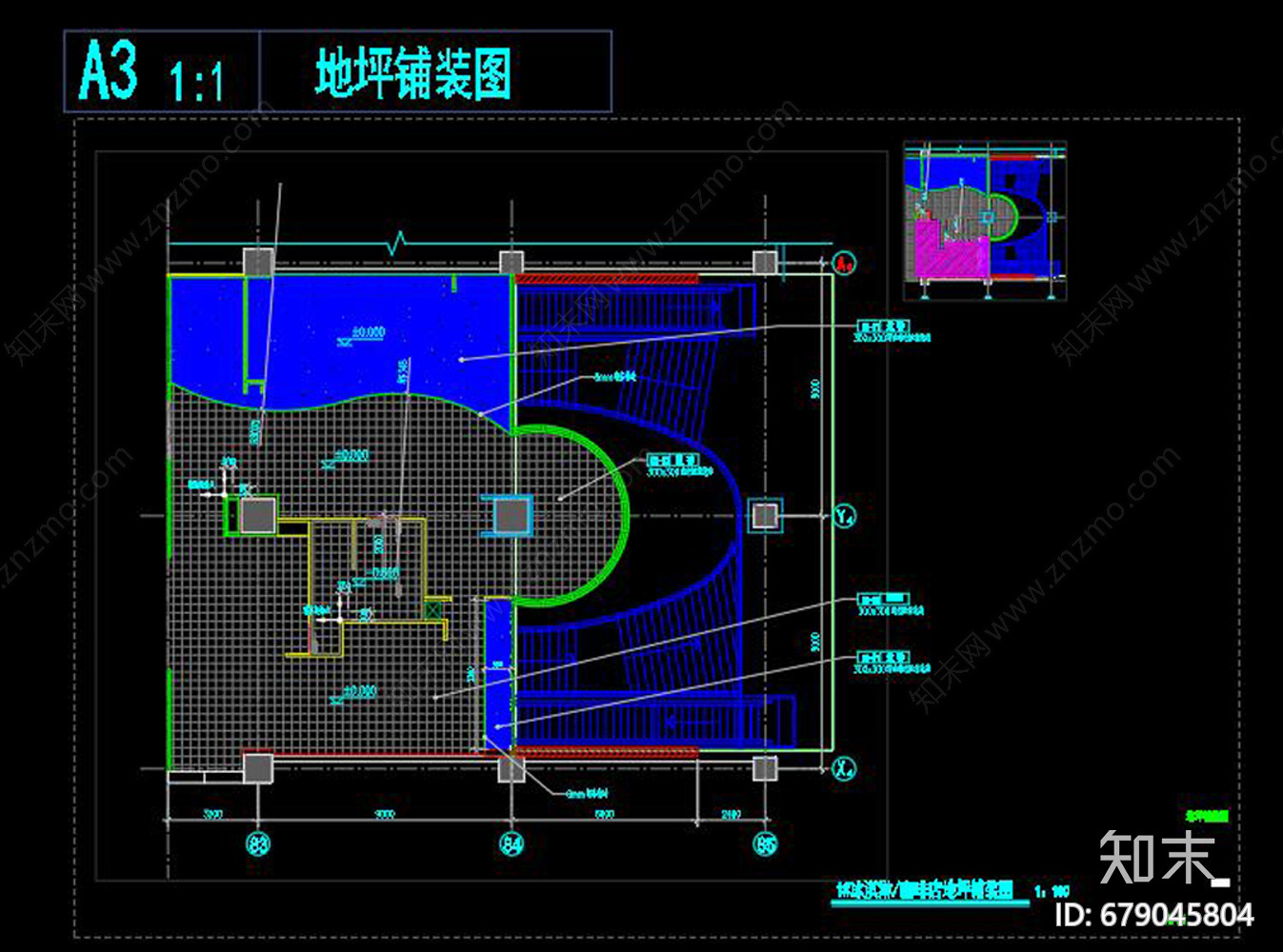 冰淇淋店整套图纸cad施工图下载【ID:679045804】