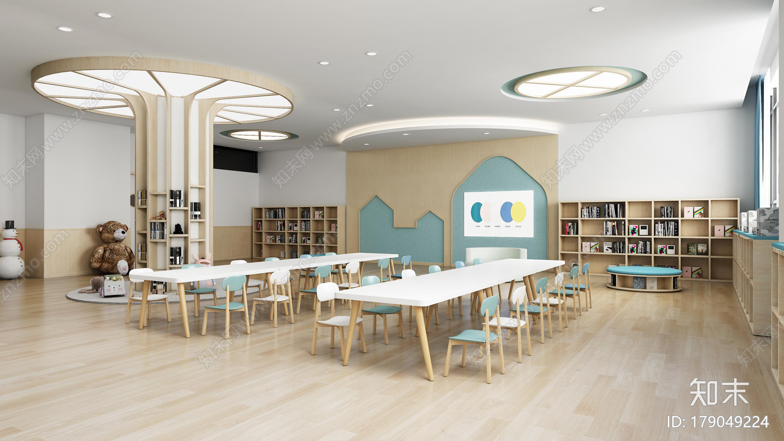 幼儿园cad施工图下载【ID:179049224】