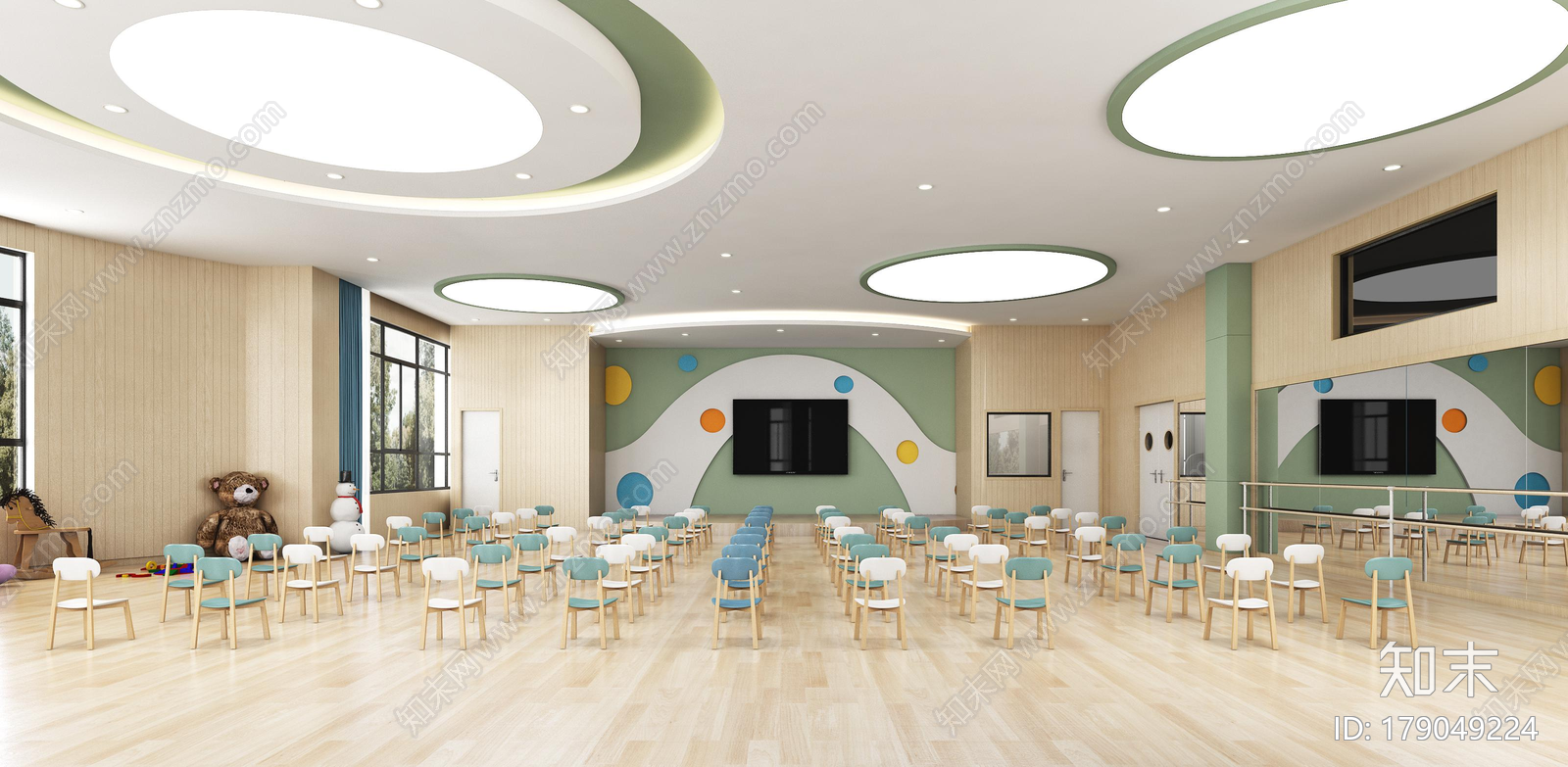 幼儿园cad施工图下载【ID:179049224】