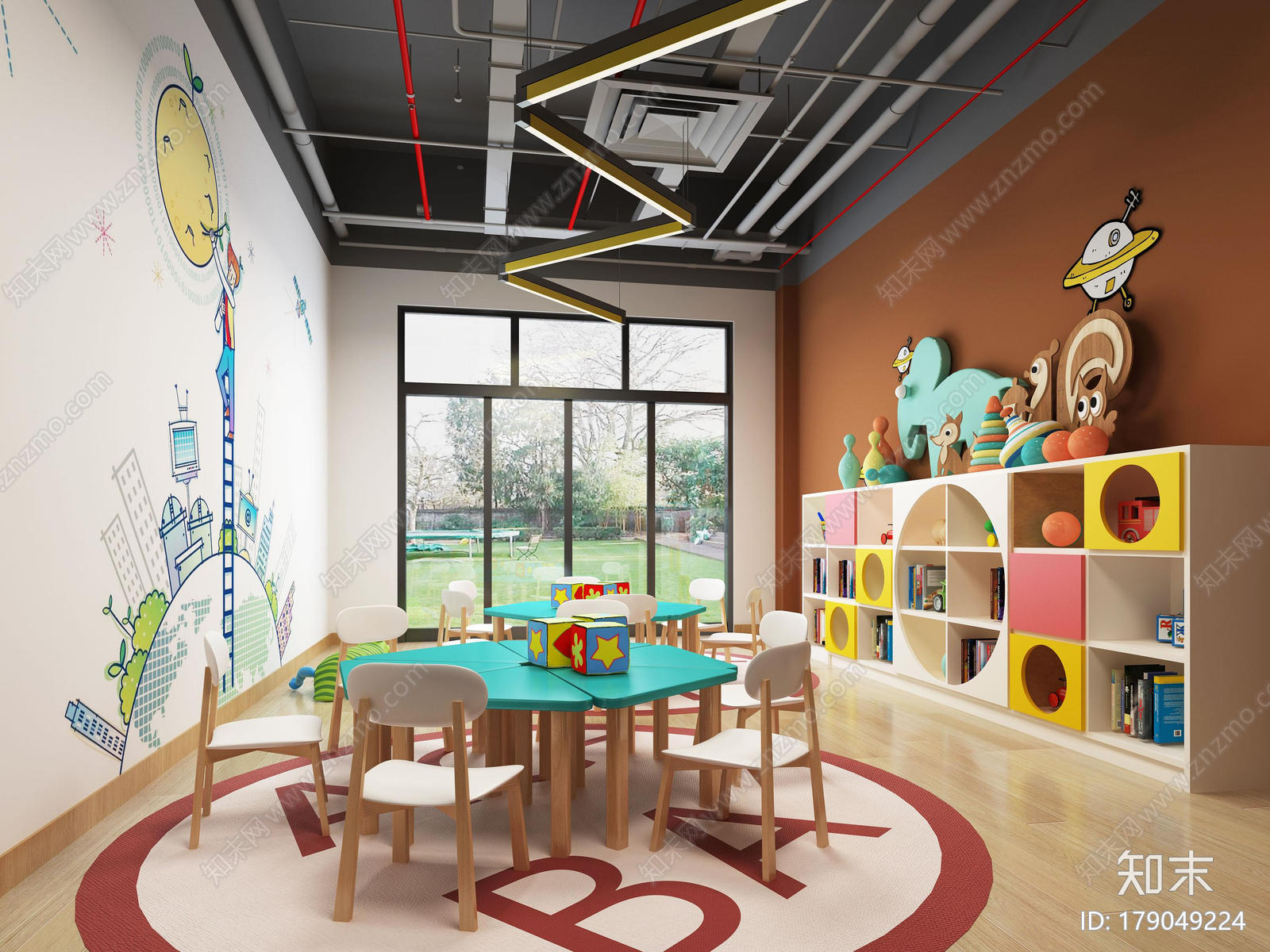 幼儿园cad施工图下载【ID:179049224】