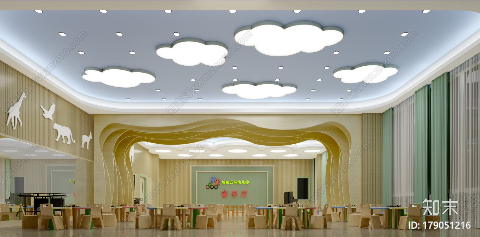 幼儿园室内设计方案活动班级会议室乐高班手工班兴趣班卫生间寝室舞蹈房收纳柜DIY施工图下载【ID:179051216】