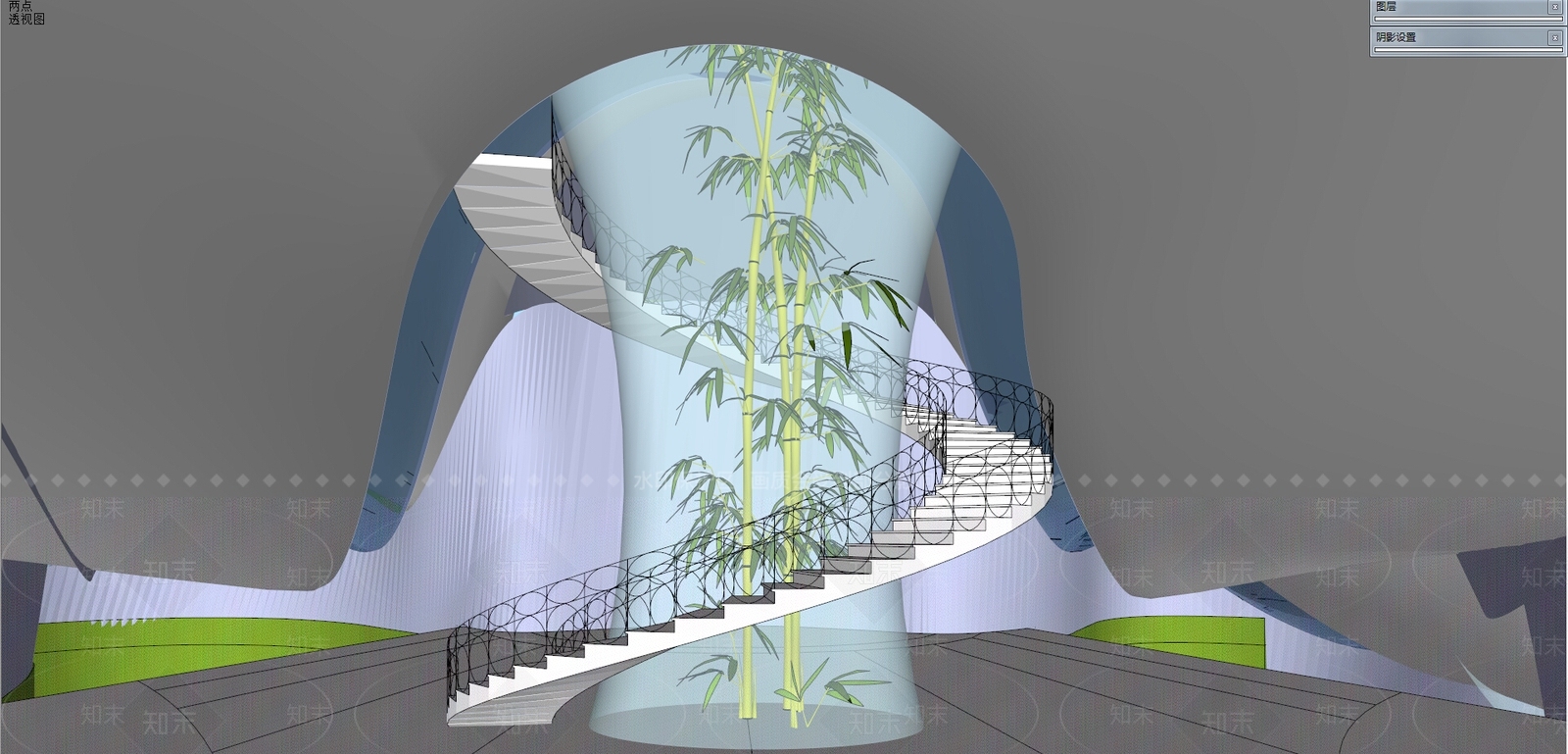 现代风格建筑SU模型下载【ID:879083438】