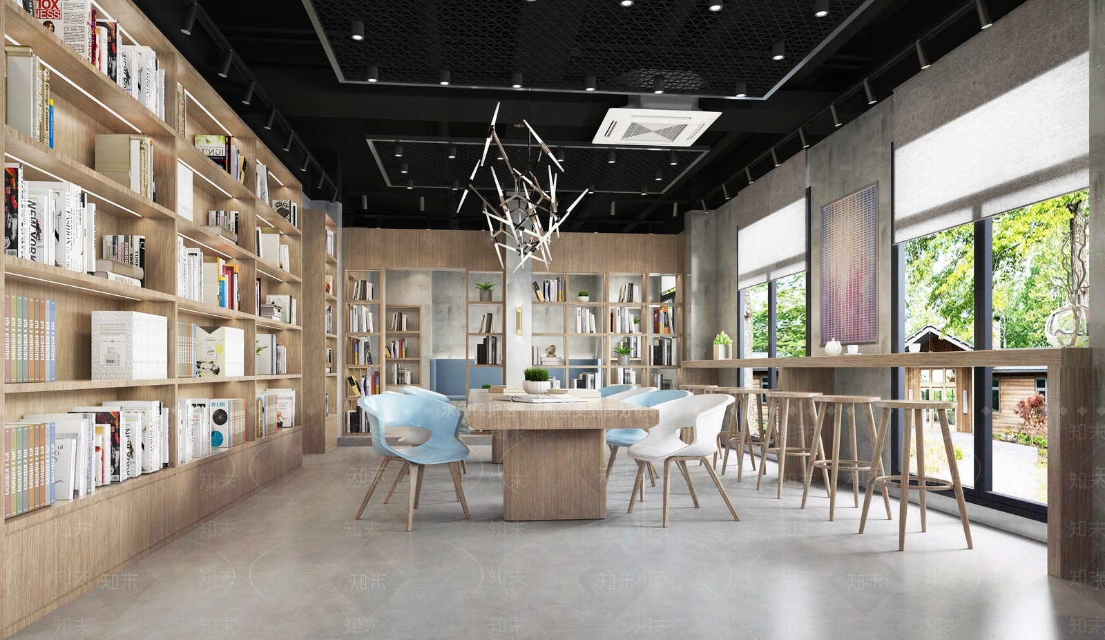 现代风格书店3D模型下载【ID:779090972】