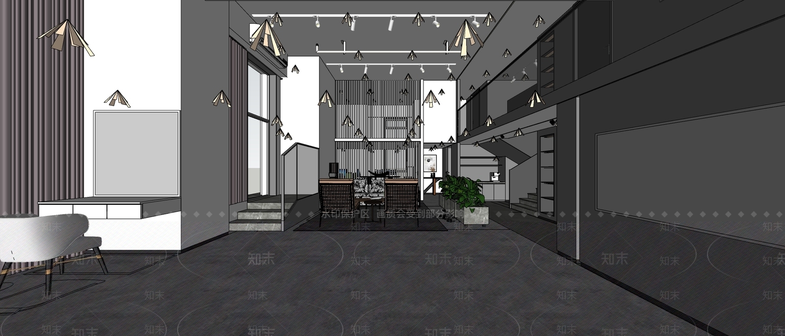 现代摄影店SU模型下载【ID:179221134】