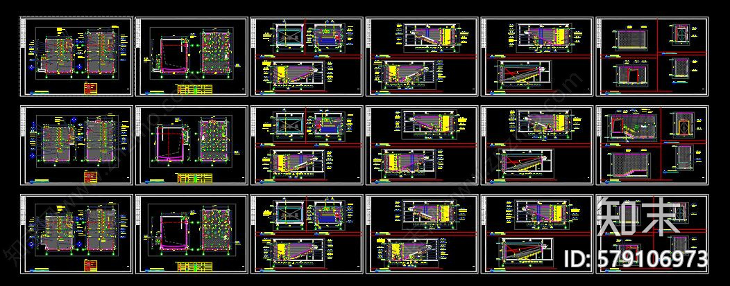 影院影厅CAD图纸施工图下载【ID:579106973】