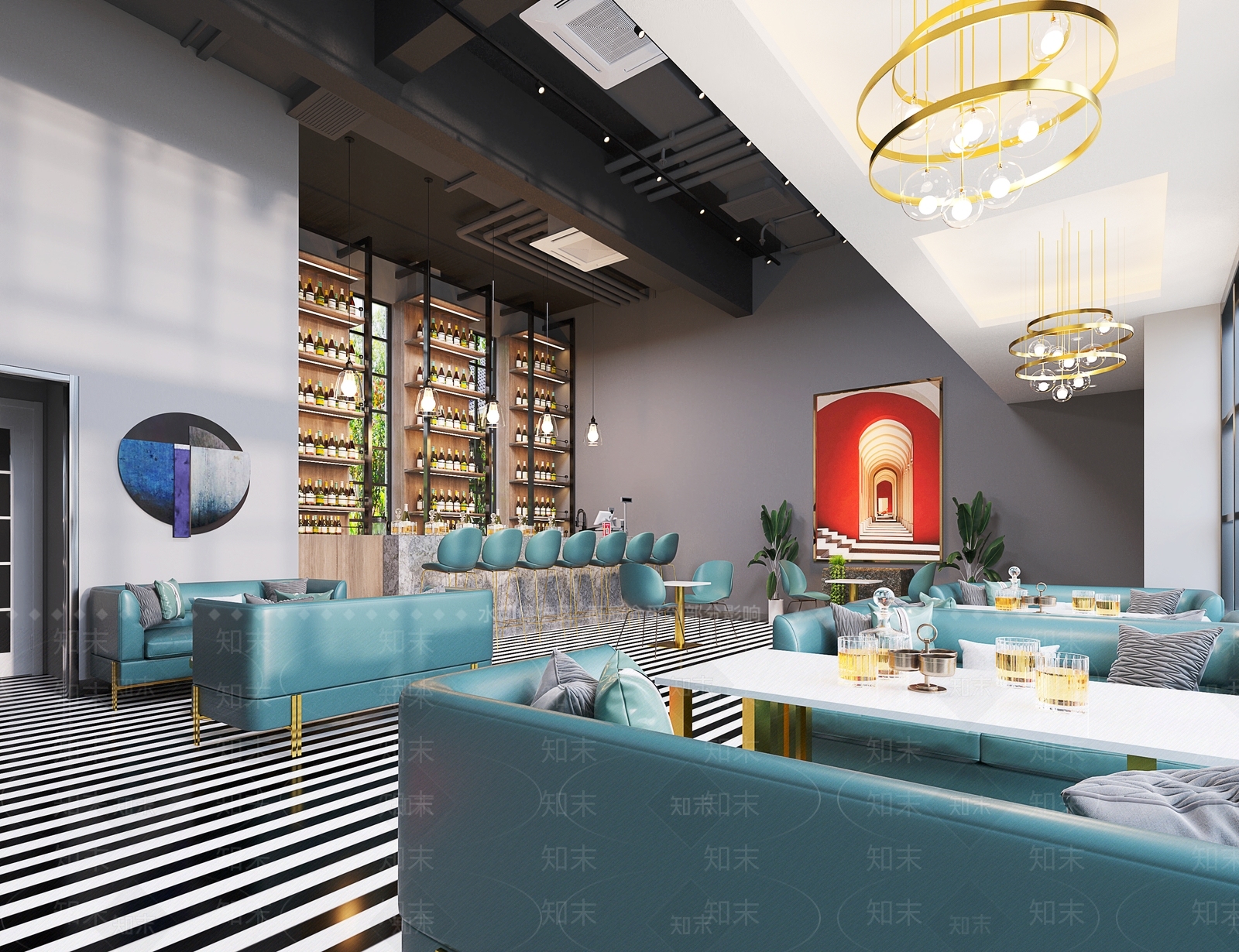 现代酒吧3D模型下载【ID:479134419】