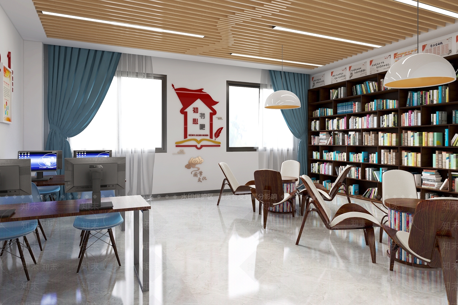 现代书店3D模型下载【ID:279154632】