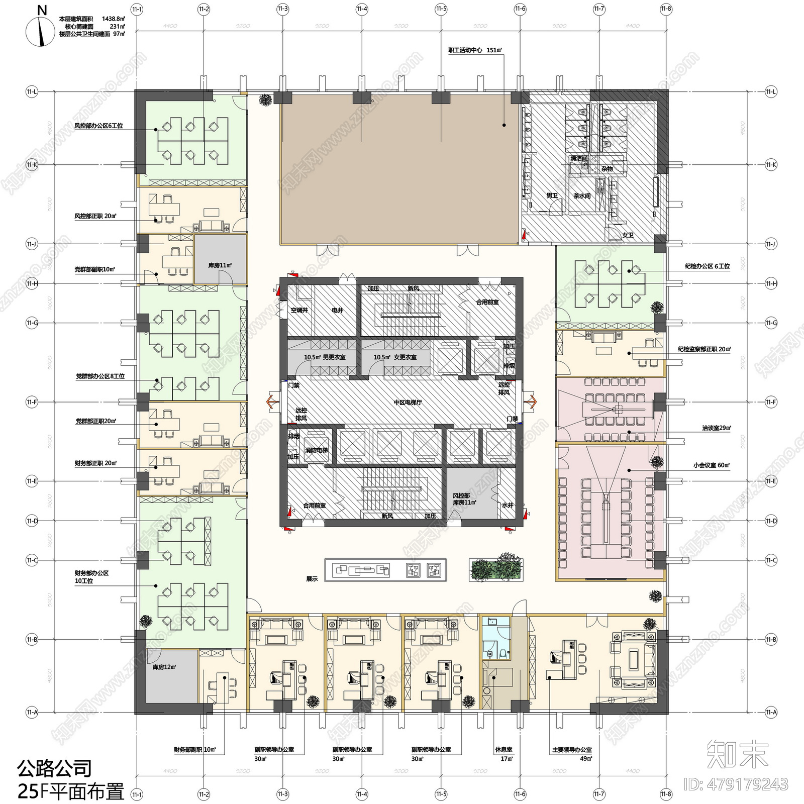 国企22层到25层cad施工图下载【ID:479179243】