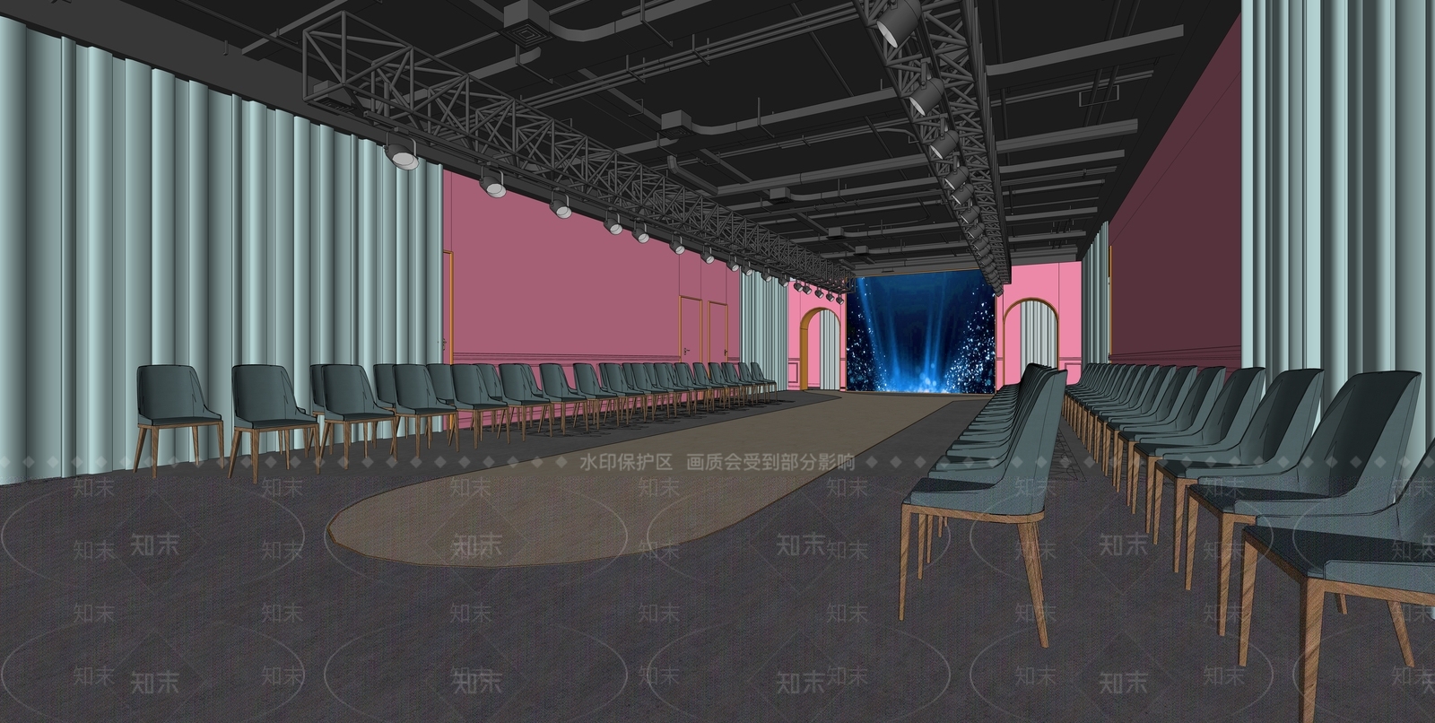 现代T台SU模型下载【ID:179205073】