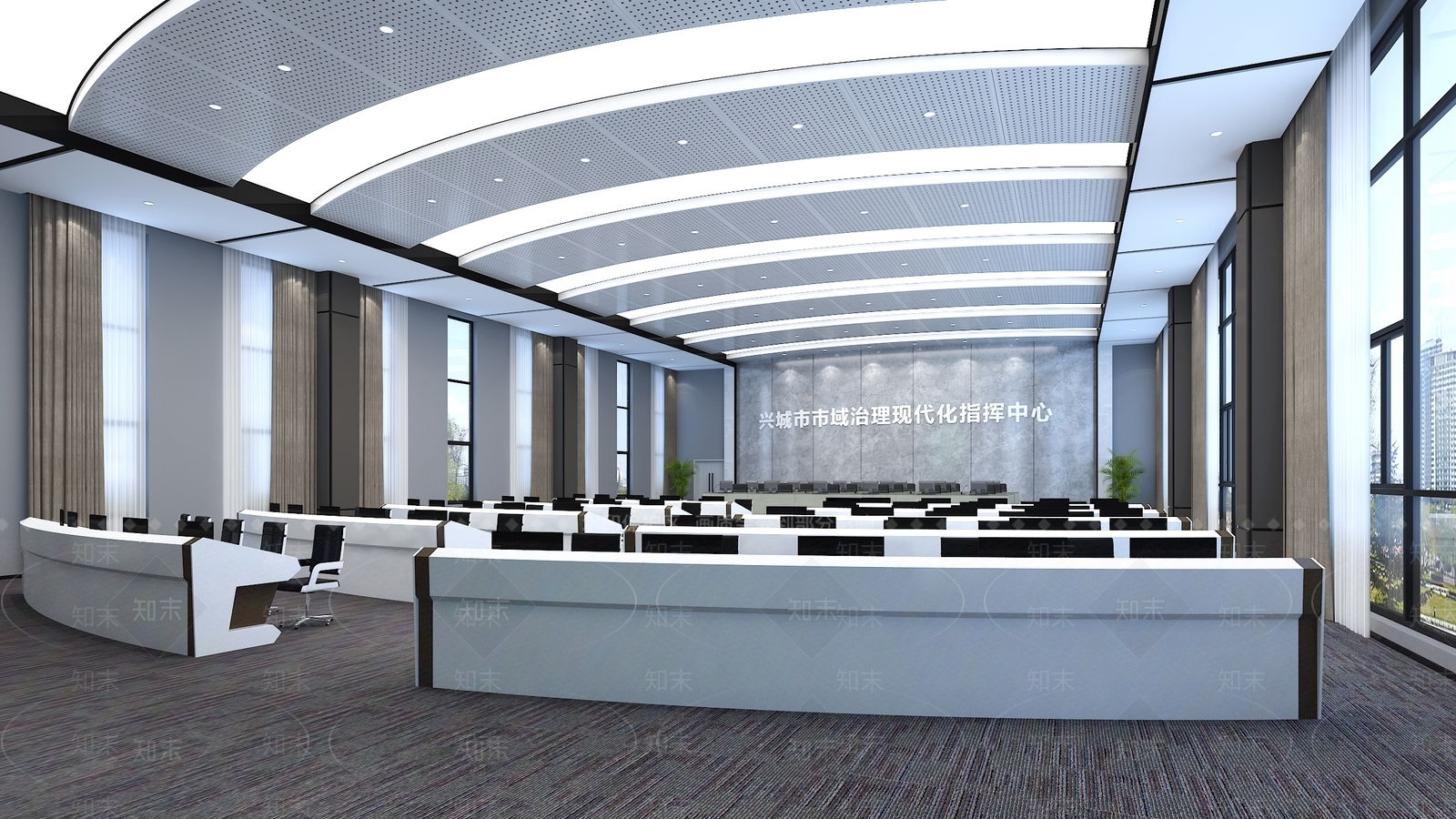 现代指挥中心3D模型下载【ID:579219421】