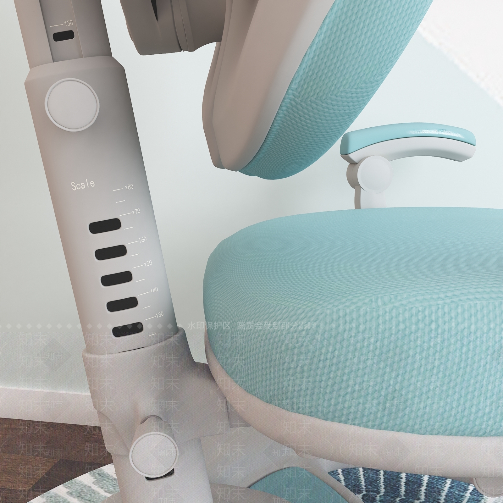 现代儿童椅3D模型下载【ID:979225354】