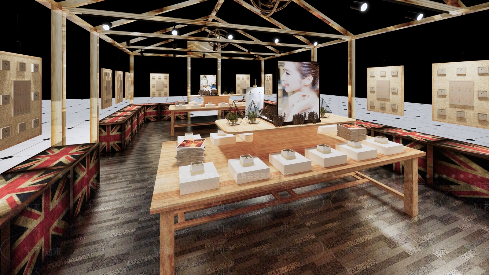 现代珠宝店SU模型下载【ID:579239629】
