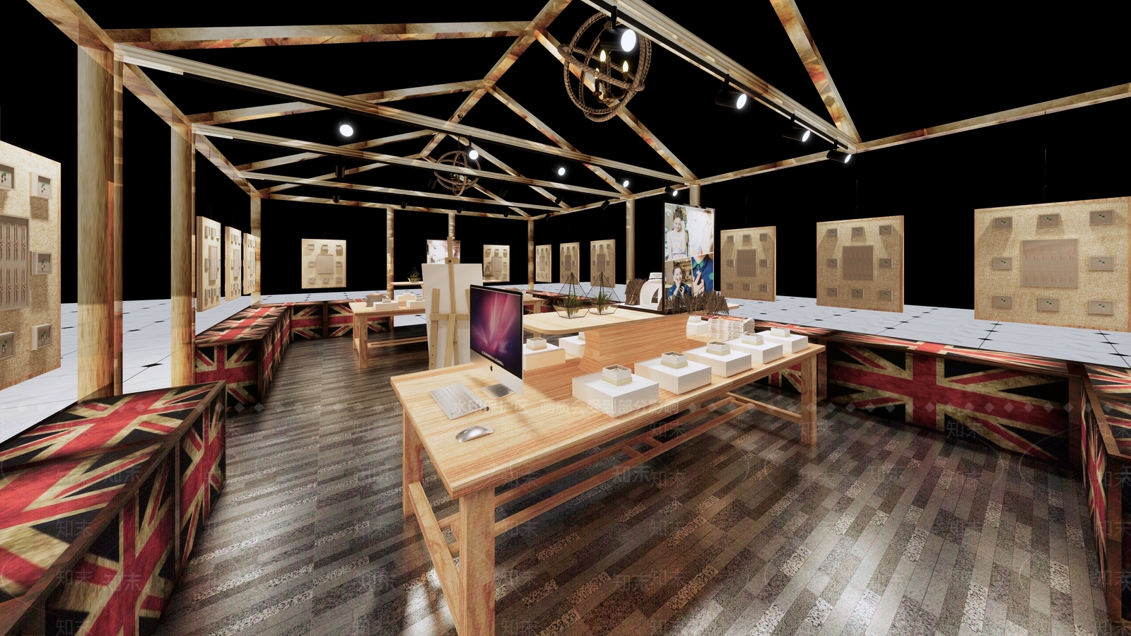 现代珠宝店SU模型下载【ID:579239629】