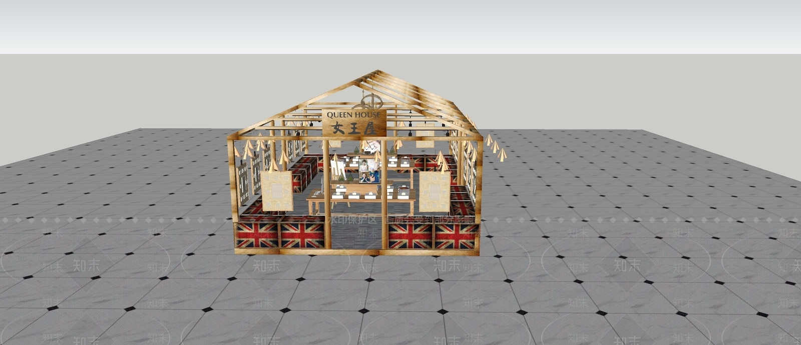 现代珠宝店SU模型下载【ID:579239629】