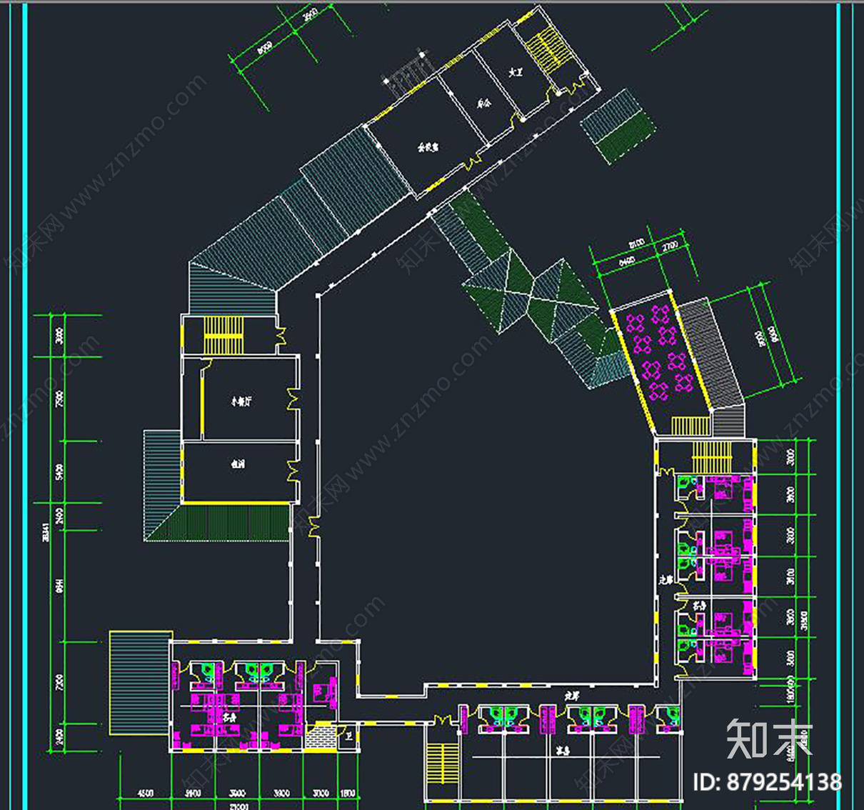 锦云祥客栈民宿建筑施工图下载【ID:879254138】