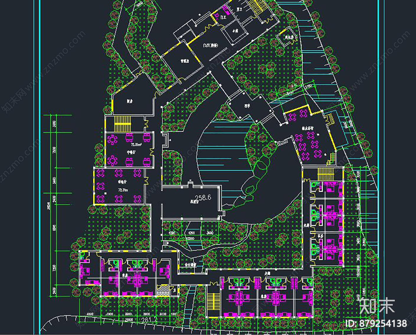 锦云祥客栈民宿建筑施工图下载【ID:879254138】