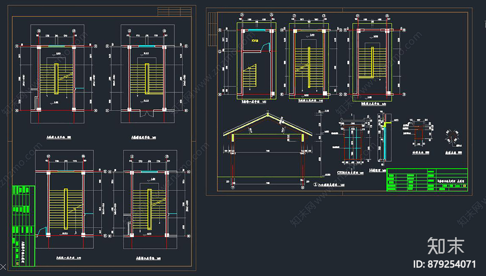 现代徽派宾馆建施工图下载【ID:879254071】