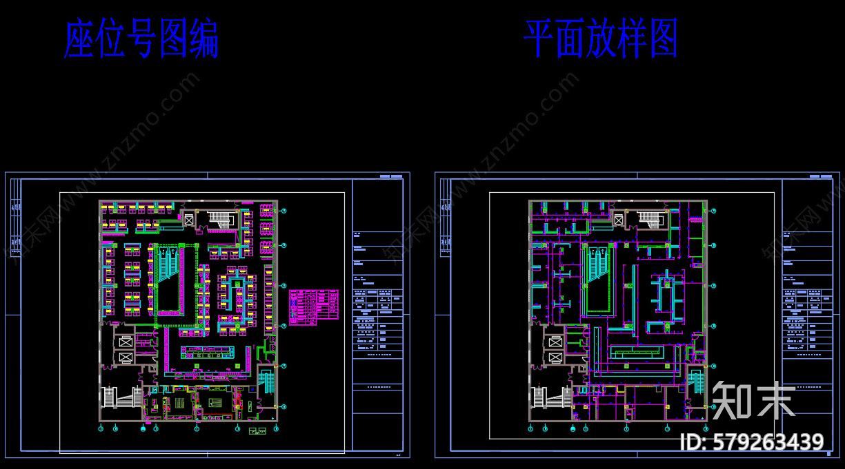 全套时尚自助烤肉店cad施工图下载【ID:579263439】