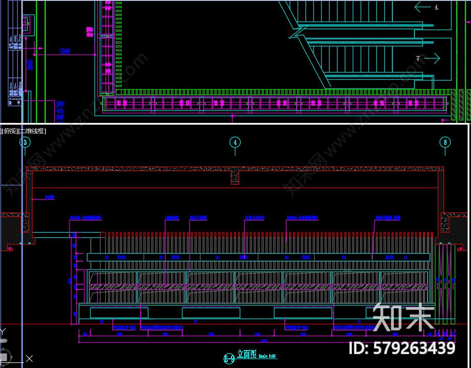 全套时尚自助烤肉店cad施工图下载【ID:579263439】