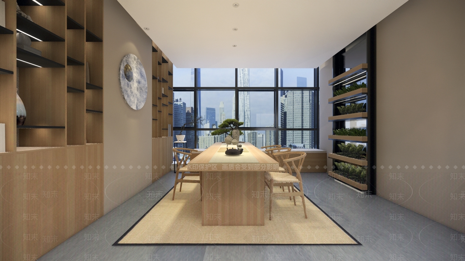 日式风格茶室SU模型下载【ID:379281613】