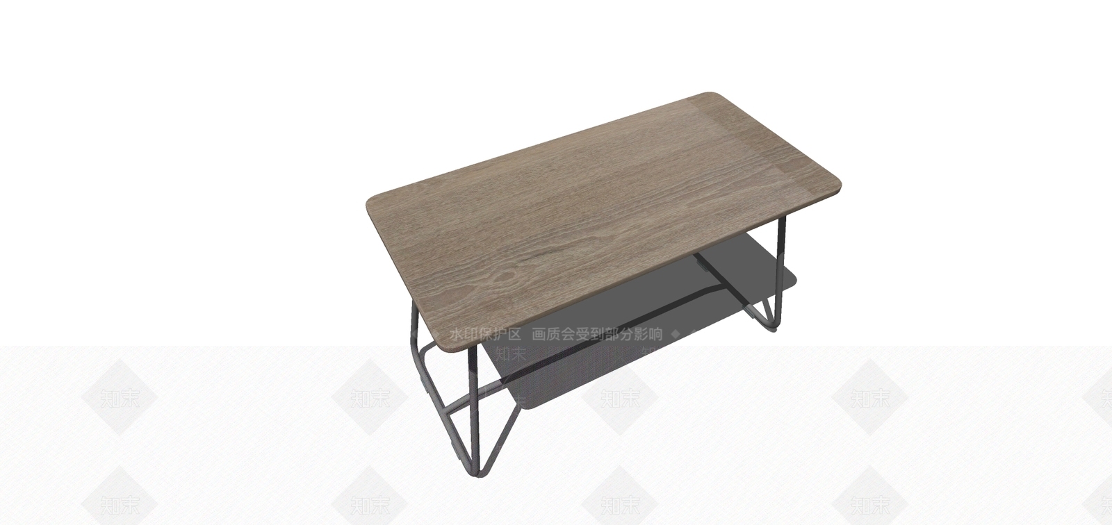 现代风格书桌SU模型下载【ID:679290710】