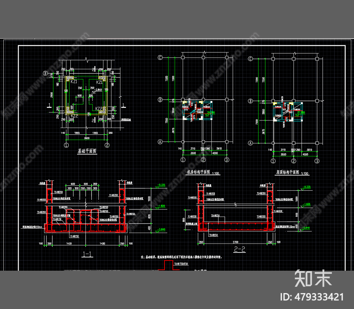 原有结构增加电梯改造cad施工图下载【ID:479333421】