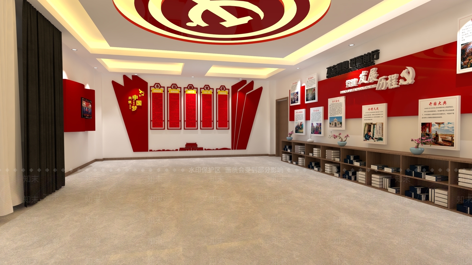 现代展厅SU模型下载【ID:279337972】