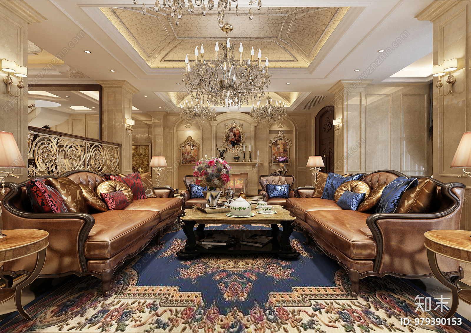 时尚混搭别墅CAD施工图下载【ID:979390153】