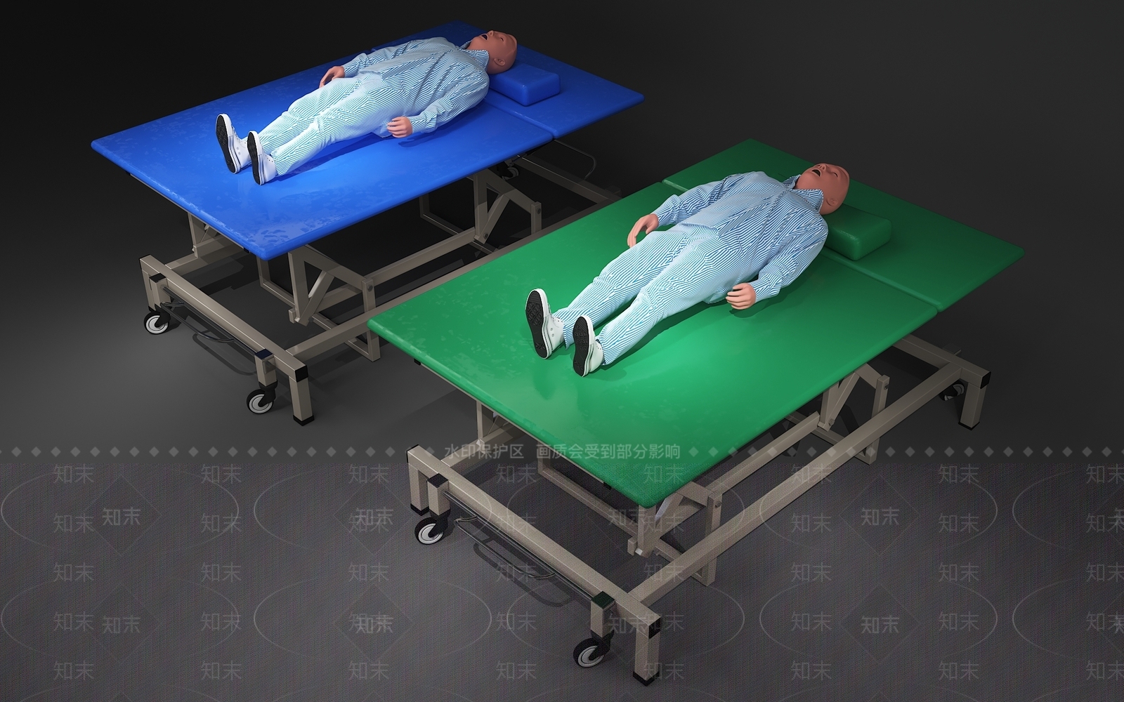 现代训练床3D模型下载【ID:379419164】