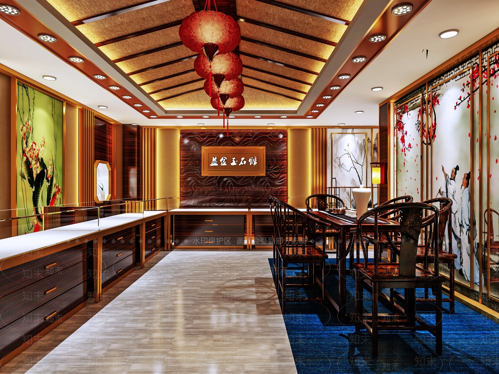 现代珠宝商店3D模型下载【ID:579596844】