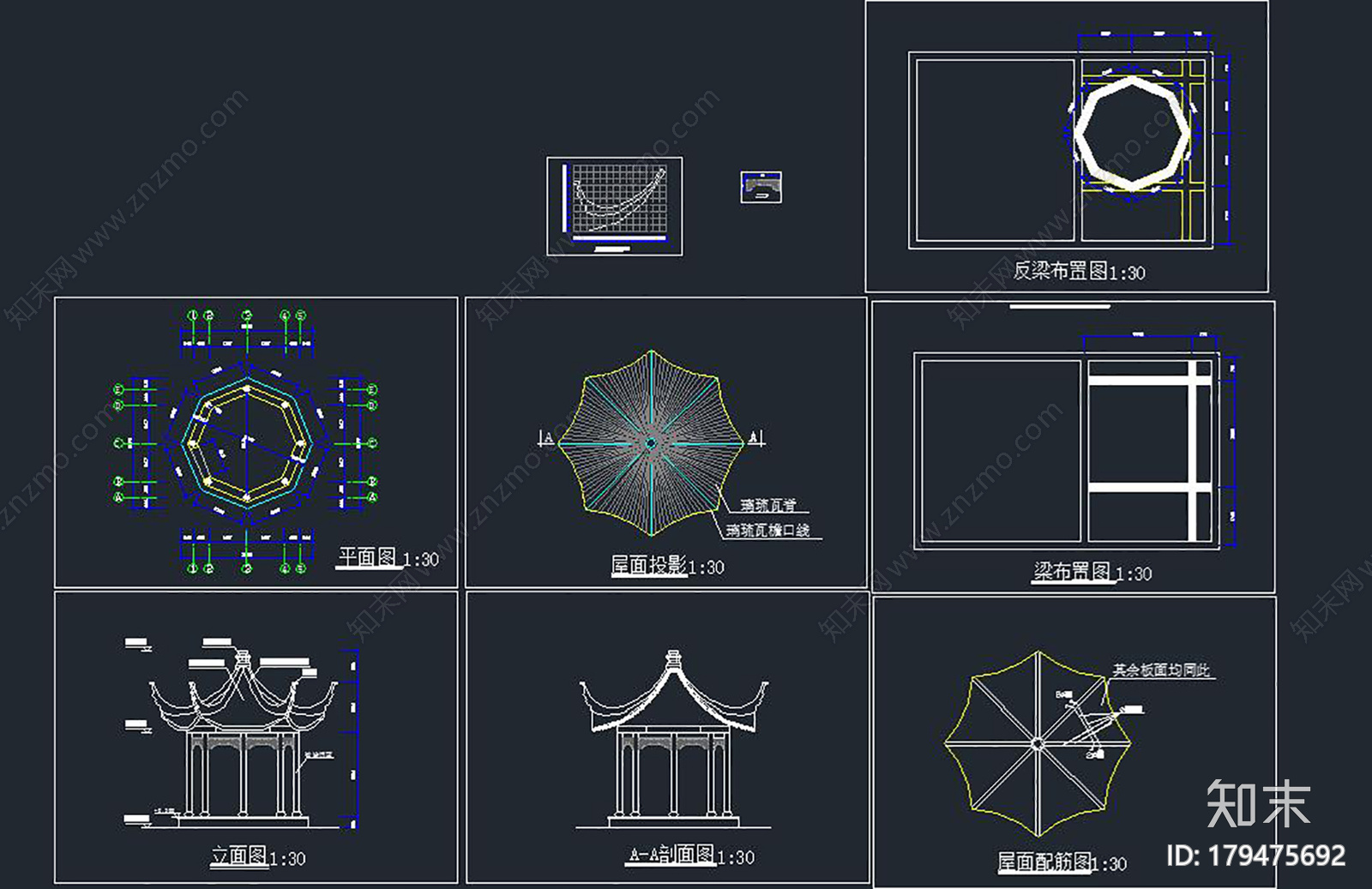 亭子CAD图纸