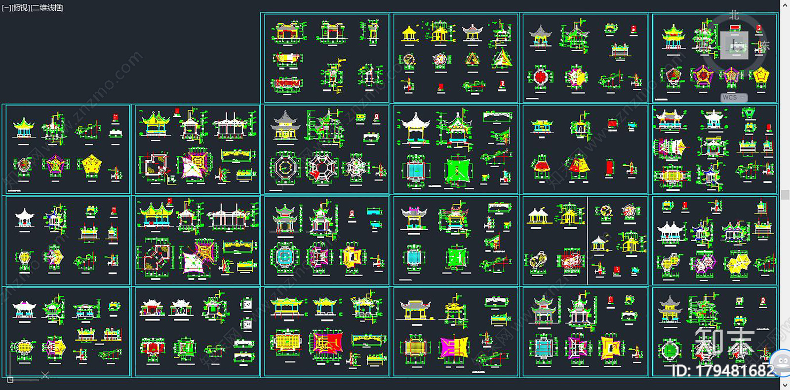 古建亭施工图下载【ID:179481682】