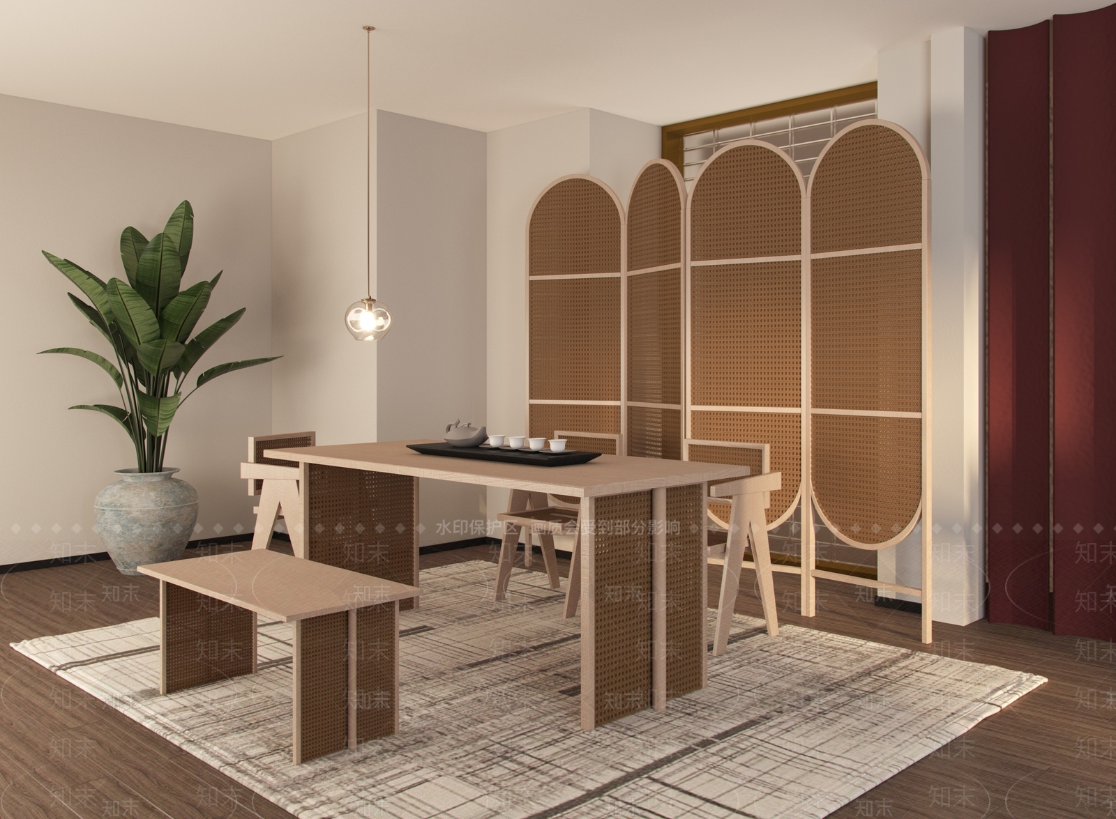 北欧茶室3D模型下载【ID:379659624】