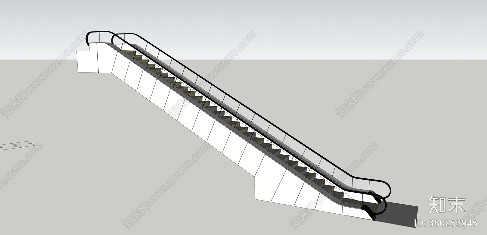 现代手扶梯SU模型下载【ID:380253945】