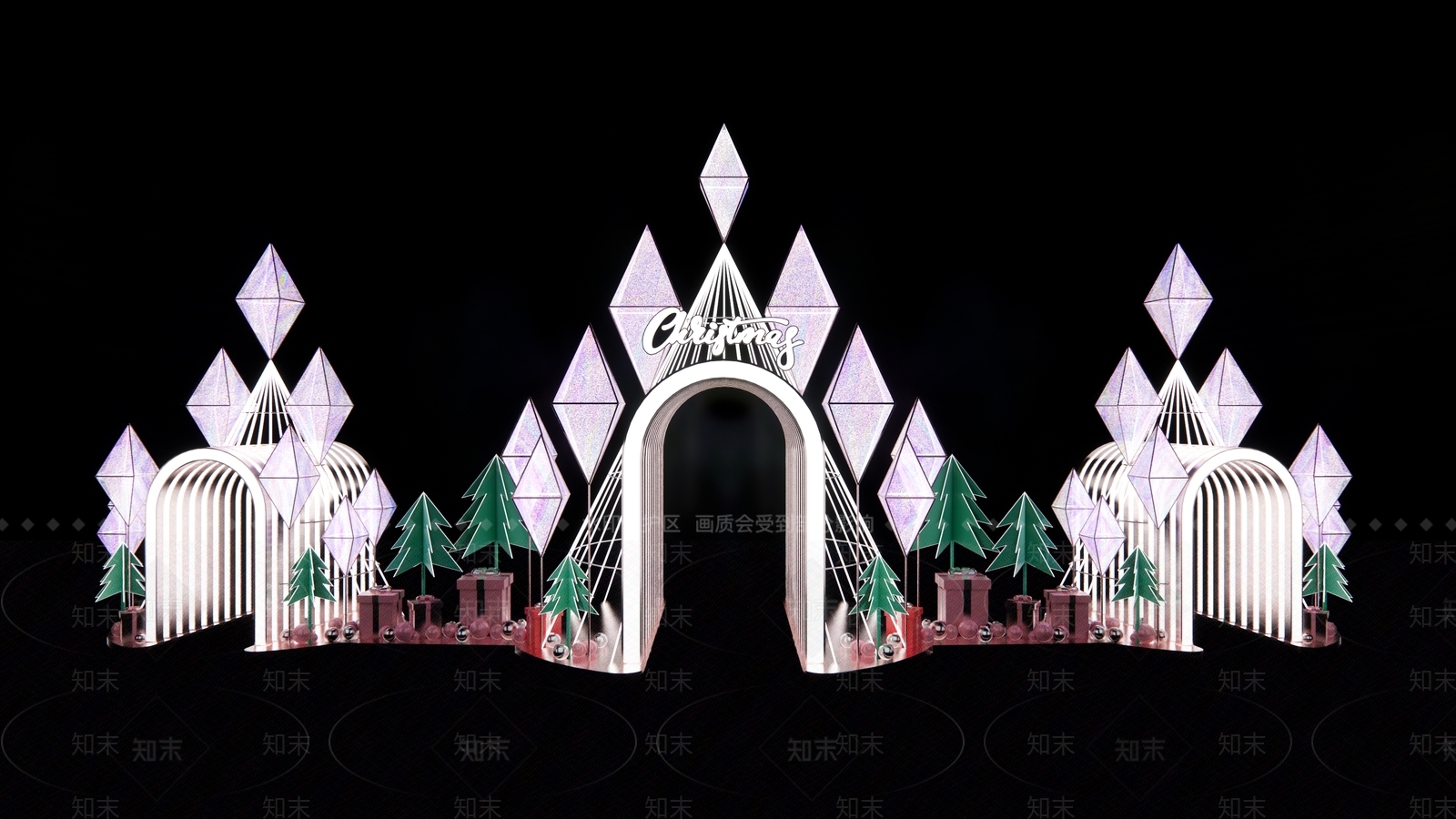 现代商业空间SU模型下载【ID:979615675】