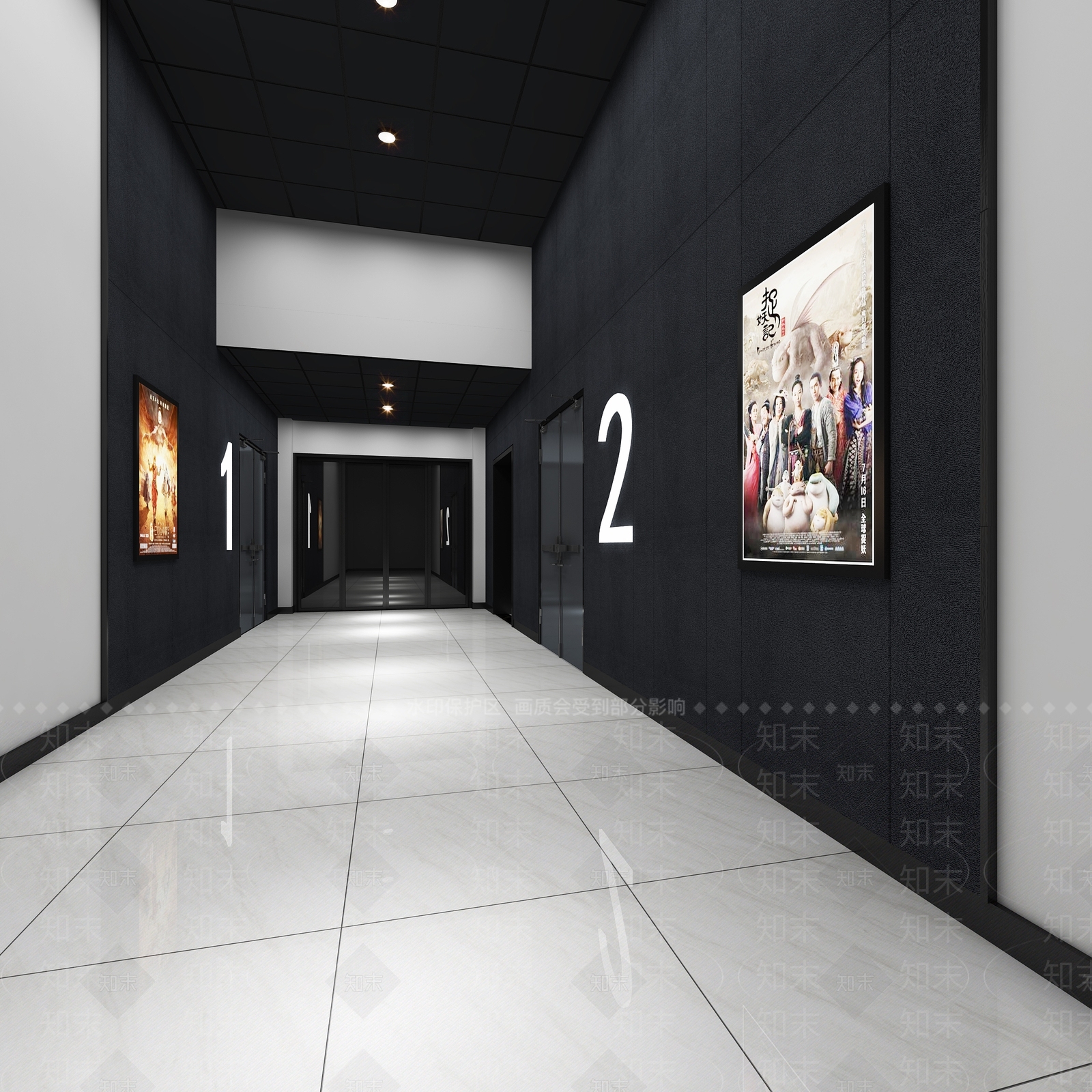 现代电影院3D模型下载【ID:579654182】