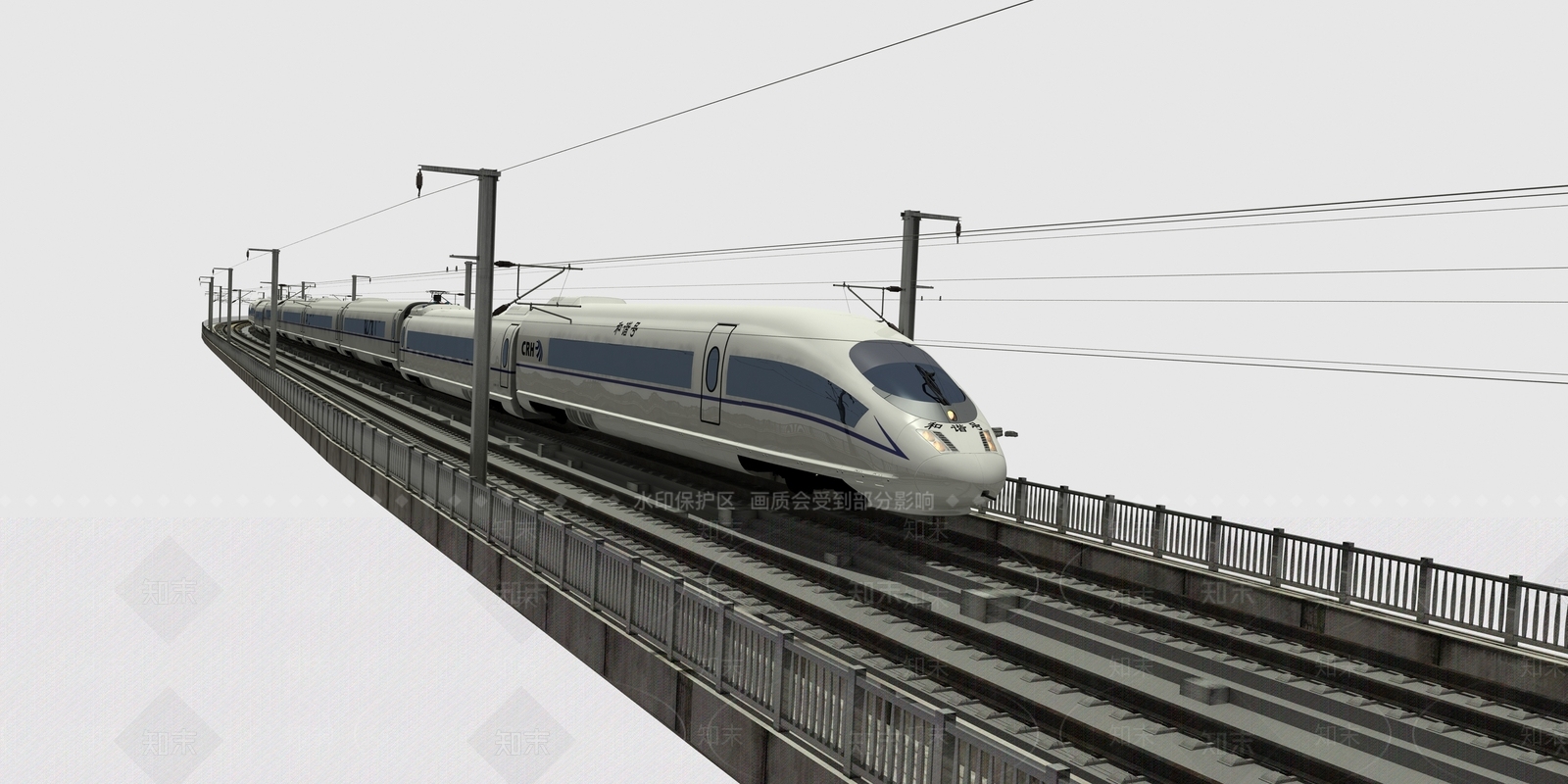 现代火车道3D模型下载【ID:679664362】