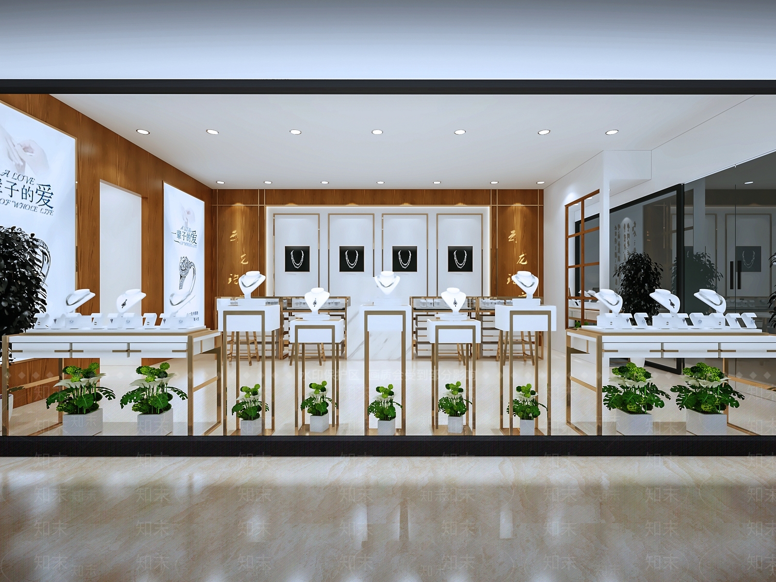 现代珠宝商店3D模型下载【ID:579671833】
