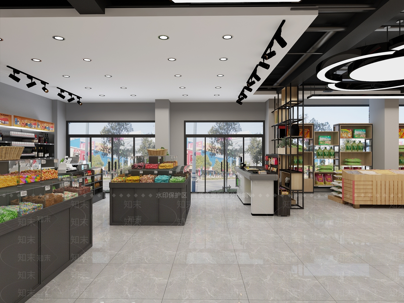 工业风超市3D模型下载【ID:579677330】