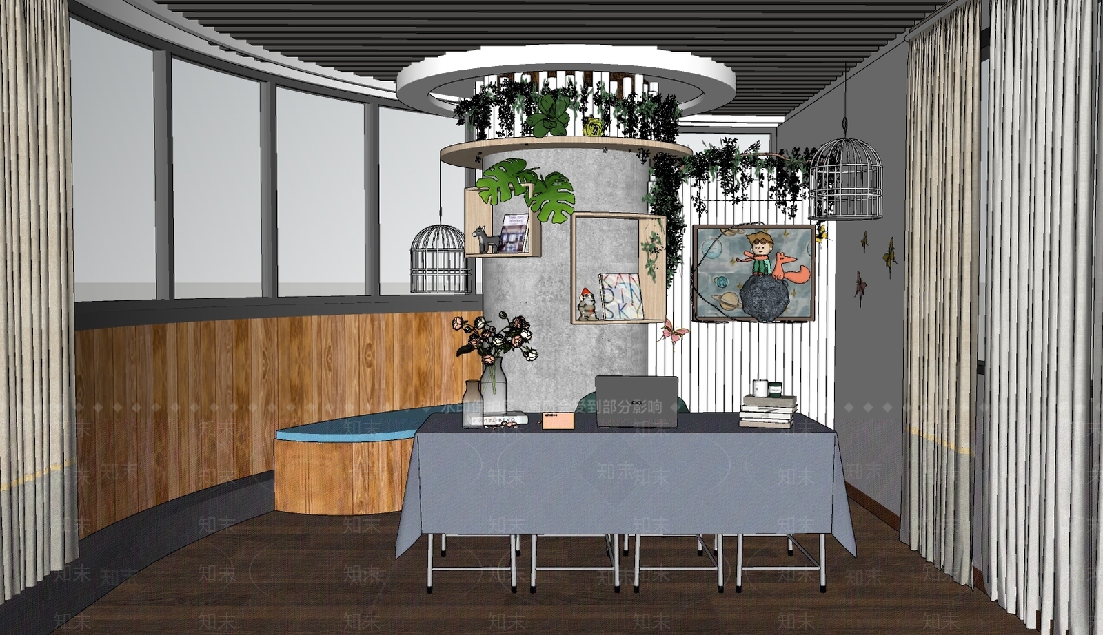 北欧摄影店SU模型下载【ID:179680194】