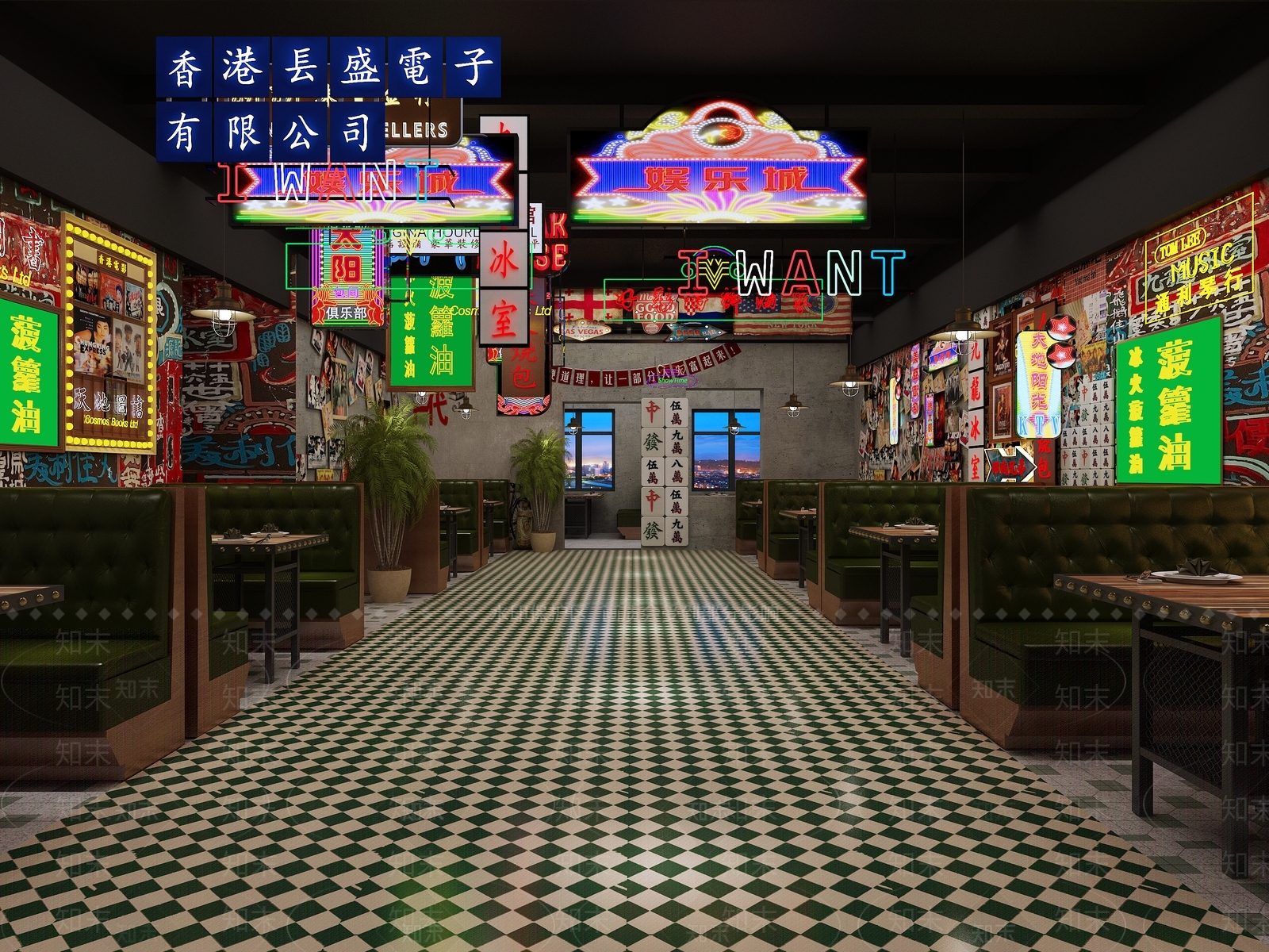 工业风烧烤店3D模型下载【ID:379716510】