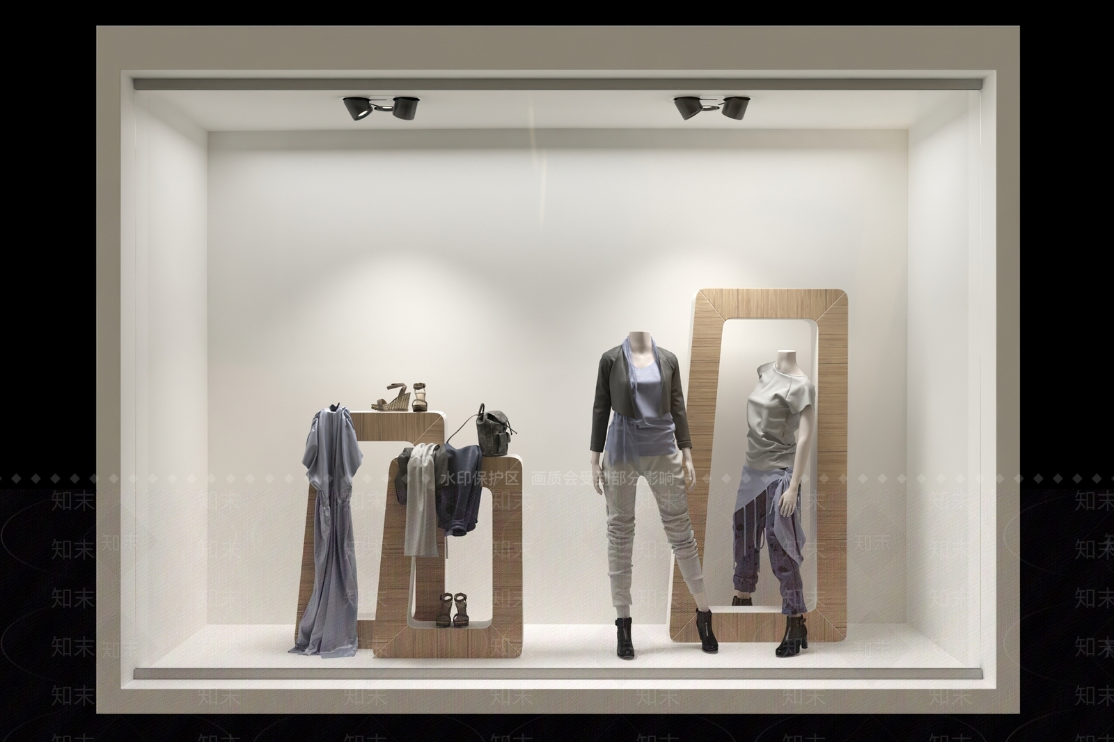 北欧风格橱窗3D模型下载【ID:479719277】